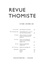 Revue thomiste - N°4/2020 1e édition