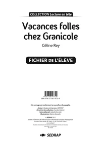 Vacances folles chez Granicole