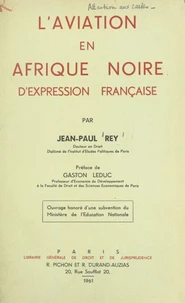 L'aviation en Afrique noire d'expression française