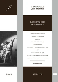 L'intégrale Jean Ricardou