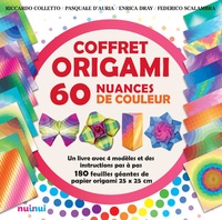 Coffret origami 60 nuances de couleur - Un livre avec 4 modèles et des instructions pas à pas. Avec 180 feuilles.pdf