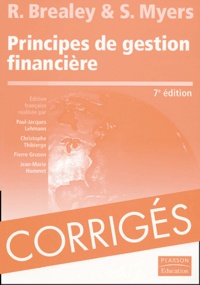 Richard-A Brealey et Stewart-C Myers - Principes de gestion financière - Corrigés des exercices.