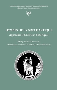 Richard Bouchon et Pascale Brillet-Dubois - Hymnes de la Grèce antique.