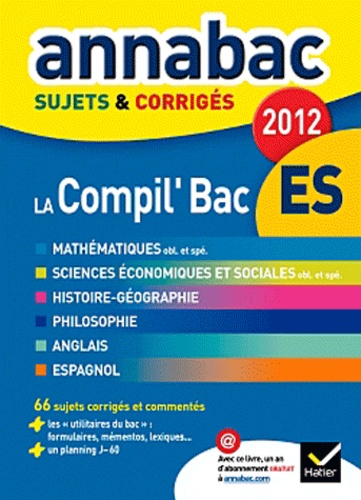 Richard Bréhéret - La Compil Bac Es - Sujets & corrigés.