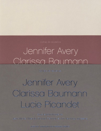 Jennifer Avery, Clarissa Baumann, Lucie Picandet. Pack en 3 volumes  avec 1 DVD