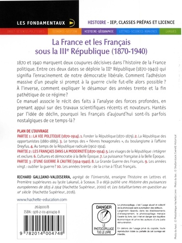 La France et les Français sous la IIIe République (1870-1940)