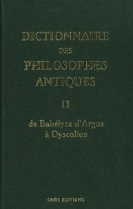 Dictionnaire des philosophes antiques