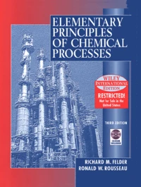 Elementary Principles of Chemical Process
