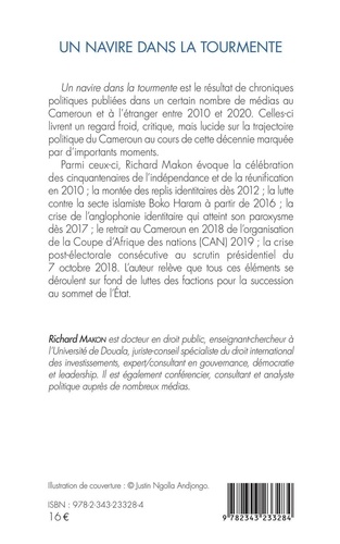 Un navire dans la tourmente. Chroniques de la vie politique camerounaise 2010-2020