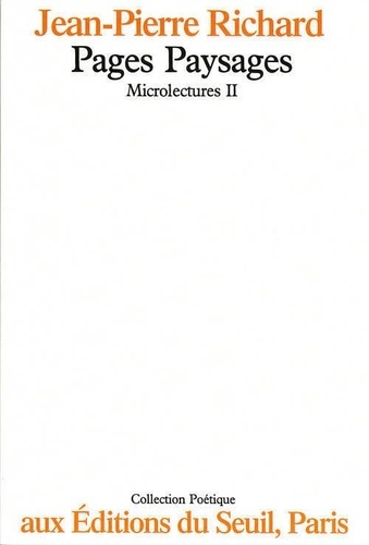 Microlectures Tome 2. Pages paysages