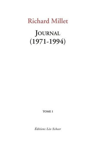 Journal (1971-1994) Tome1. Tome1