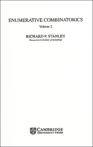 Richard-P Stanley - Enumerative Combinatorics. Volume 2.