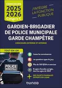 Concours Gardien-brigadier de police municipale, garde champêtre Catégorie C