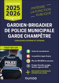 Concours Gardien-brigadier de police municipale - Garde champêtre Tout-en-un - 2025-2026