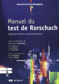 Manuel du test de Rorschach