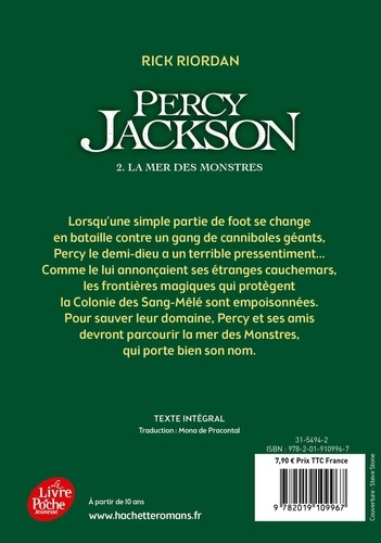 Percy Jackson Tome 2 La mer des monstres - Occasion
