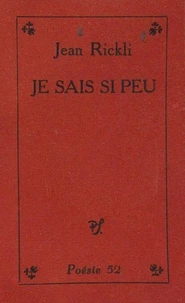 Je sais si peu