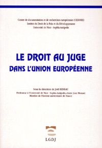  Rideau j. - Le droit au juge dans l'Union européenne.