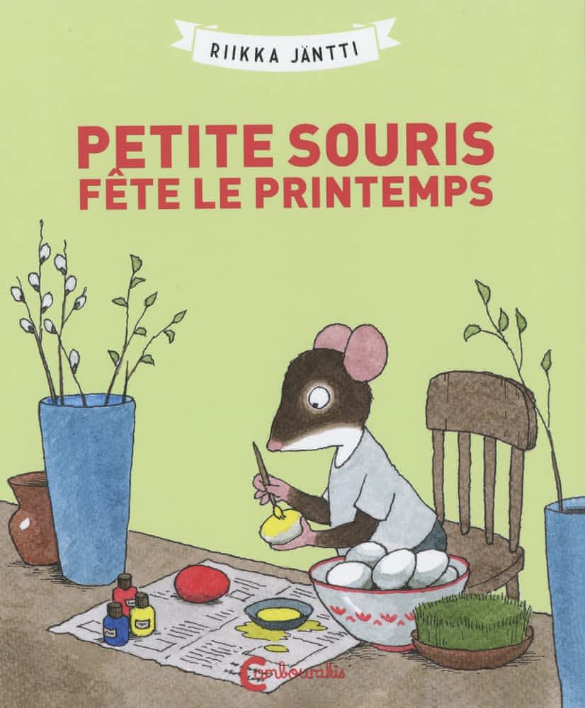 Petite souris fête le printemps