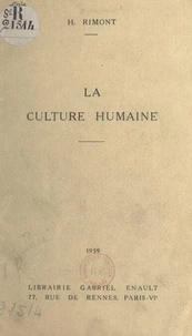 La culture humaine
