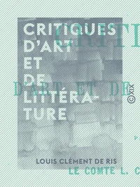 Critiques d'art et de littérature