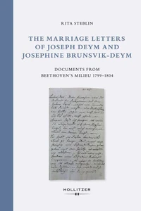 The Marriage Letters of Joseph Deym and Josephine Brunsvik-Deym