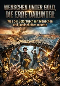 Menschen unter Gold, die Erde darunter