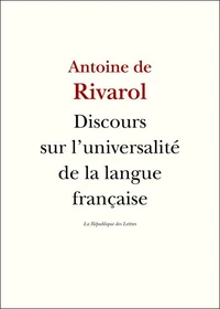 Discours sur l'universalité de la langue française