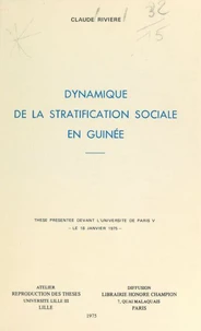 Dynamique de la stratification sociale en Guinée