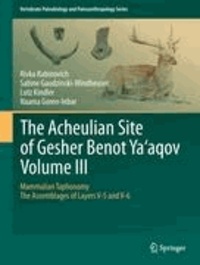 Rivka Rabinovich et Sabine Gaudzinski-Windheuser - The Acheulian Site of Gesher Benot Ya'aqov Volume III - Mammalian Taphonomy. The Assemblages of Layers V-5 and V-6.