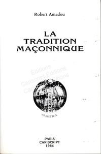 La Tradition Maconnique