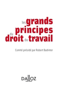Robert Badinter et  Comité présidé par Robert Badi - Les grands principes du droit du travail.