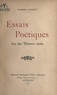 Robert Barret - Essais poétiques sur des thèmes variés.