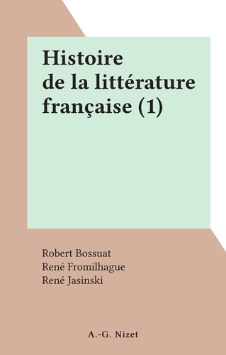 Histoire de la littérature française (1)