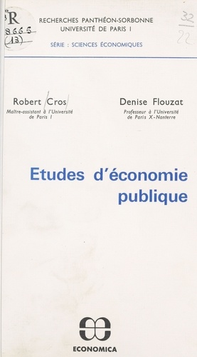 Études d'économie publique