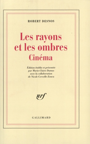 Robert Desnos - Les rayons et les ombres - Cinéma.