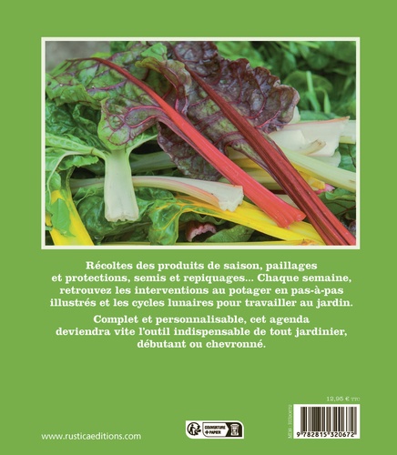 Agenda Rustica du potager de Robert Elger - Grand Format - Livre - Decitre