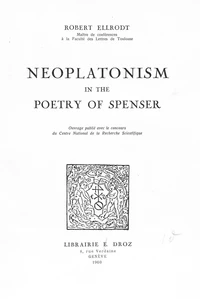 Neoplatonism in the poetry of Spenser