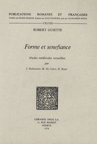 Robert Guiette - Forme et senefiance.