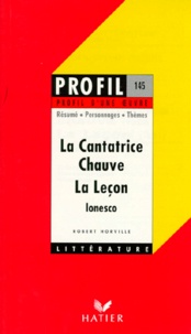 Robert Horville - "La cantatrice chauve" (1950), "La leçon"(1951), Ionesco - Résumé, personnages, thèmes.
