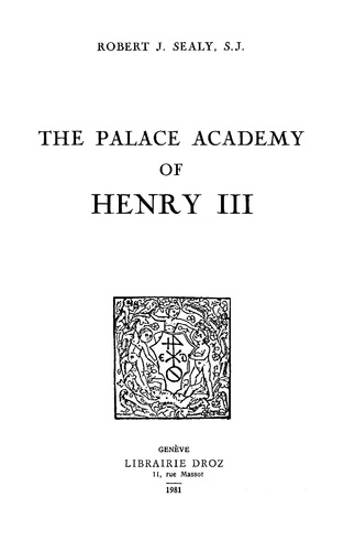 The Palace Academy of Henry III