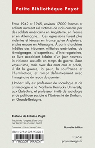 La face cachée des GI's. Les viols commis par des soldats américains en France, en Angleterre et en Allemagne pendant la Seconde Guerre mondiale (1942-1945)