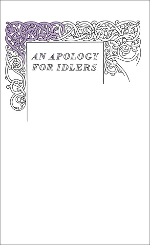 Robert Louis Stevenson - An Apology For Idlers.