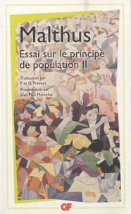 Robert Malthus - Essai sur le principe de population - Tome 2.