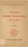 Robert Mantran - Inventaire des documents d'archives turcs du Dar El-Bey (Tunis).