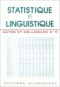 Robert Martin - Statistique et linguistique.
