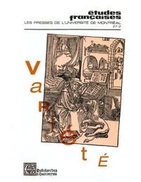 Études françaises. Volume 27, numéro 2, automne 1991