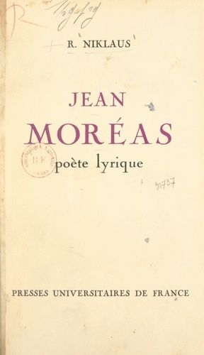 Jean Moréas, poète lyrique