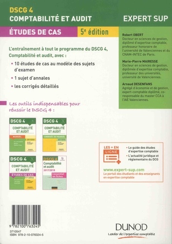 Comptabilité et audit DSCG 4. Etudes de cas 5e édition