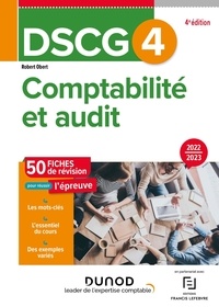 Robert Obert - Comptabilité et audit DSCG 4 - 50 Fiches de révision.